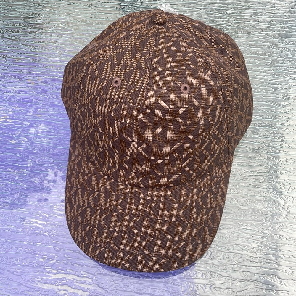 MICHAEL Michael Kors Brown Logo Baseball Cap